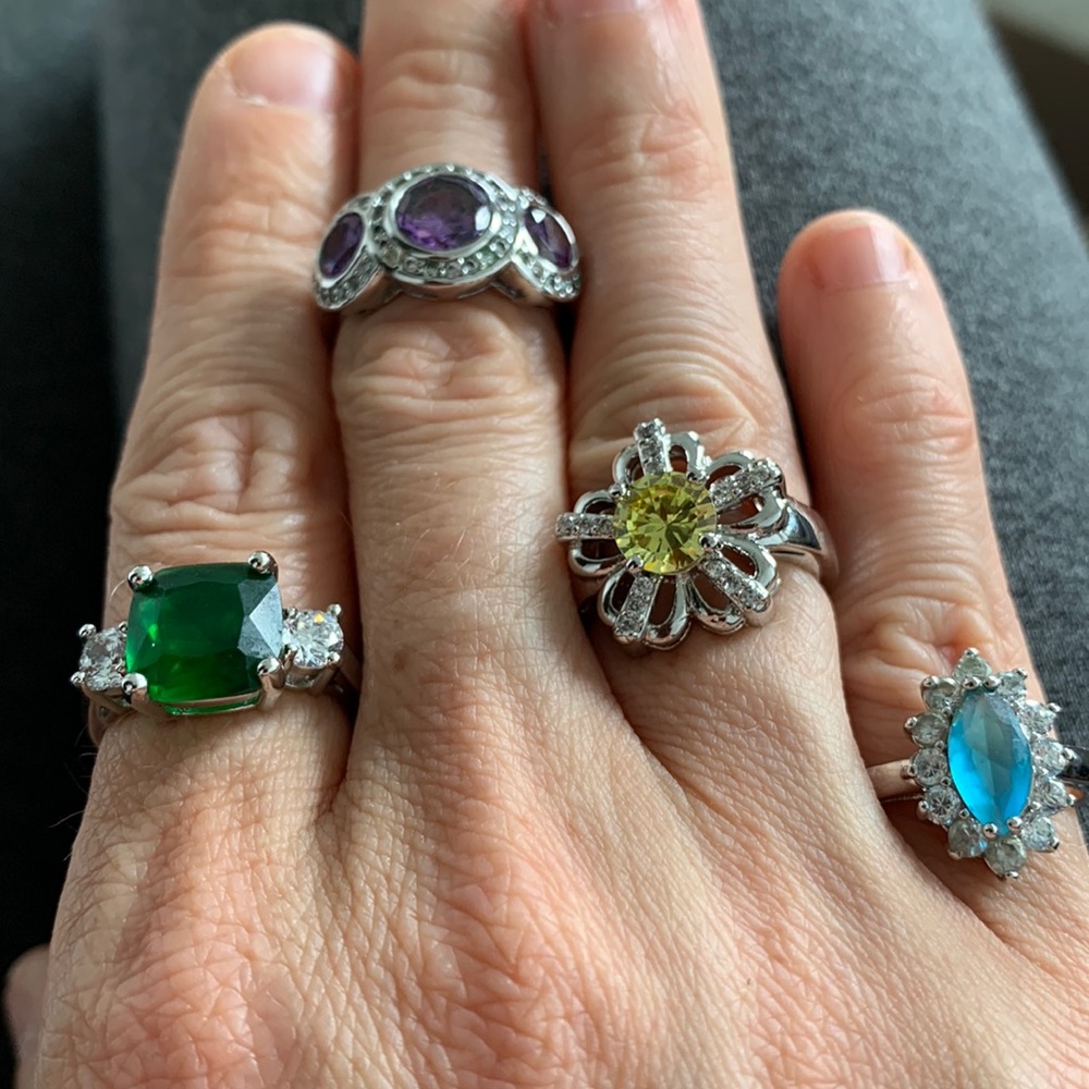 Cubic Zirconia Rings NWOT